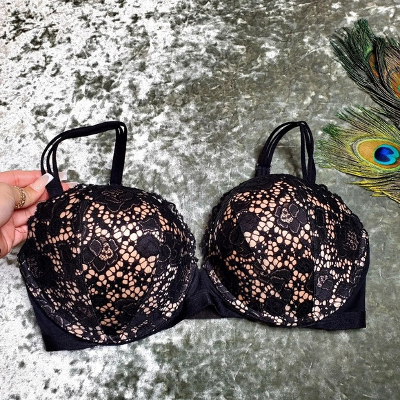Victoria's Secret Very Sexy Multi-Way Multi-position Black Lace Bra - Picture 1 of 7